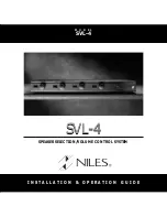 Niles SVL-4 Installation & Operation Manual предпросмотр