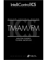 Niles TM-AM/FM Quick Install Manual preview