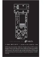 Preview for 44 page of Niles TM-SIRIUS Quick Install Manual