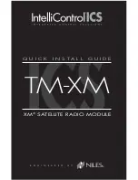 Предварительный просмотр 1 страницы Niles TM-XM Quick Install Manual