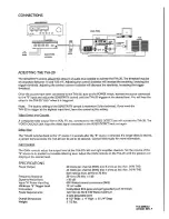 Предварительный просмотр 2 страницы Niles TVA-20 User Manual