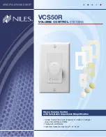 Niles VCS50R Specifications предпросмотр