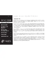 Предварительный просмотр 2 страницы Niles WVC100K Installation & Operation Manual