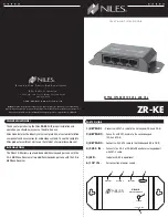 Niles ZR-KE Installation Manual предпросмотр