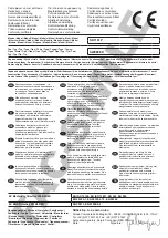 Preview for 2 page of Nilfisk-Advance 9084312010 Instructions For Use Manual