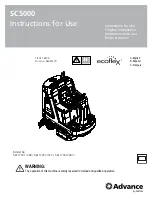 Nilfisk-Advance Advance SC5000 Instructions For Use Manual preview