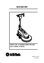 Nilfisk-Advance B1500DC Instructions For Use Manual preview