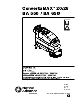 Preview for 1 page of Nilfisk-Advance BA 550 Instructions For Use Manual