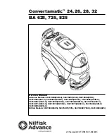 Nilfisk-Advance BA 625 Service Manual preview