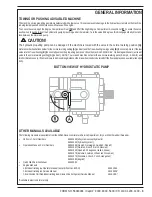 Предварительный просмотр 5 страницы Nilfisk-Advance Captor 4300 Mechanical Repair Service Manual