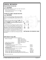 Preview for 4 page of Nilfisk-Advance Captor 4300 Quick Start Troubleshooting Manual