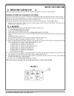 Preview for 16 page of Nilfisk-Advance Captor 4300 Quick Start Troubleshooting Manual