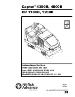 Предварительный просмотр 1 страницы Nilfisk-Advance Captor 4300B Instructions For Use Manual