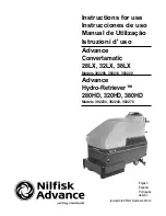 Nilfisk-Advance Convertamatic 28LX Instructions For Use Manual предпросмотр