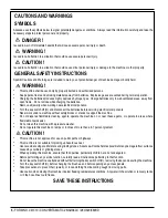 Preview for 6 page of Nilfisk-Advance Convertamatic 28LX Instructions For Use Manual