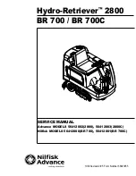 Nilfisk-Advance Hydro-Retriever 2800 BR700 Service Manual preview