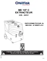 Preview for 9 page of Nilfisk-Advance MX 107 C Operating Instructions Manual