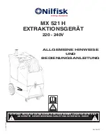 Предварительный просмотр 41 страницы Nilfisk-Advance MX 521 H Operating Instructions Manual