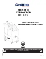 Предварительный просмотр 51 страницы Nilfisk-Advance MX 521 H Operating Instructions Manual