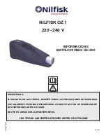 Предварительный просмотр 49 страницы Nilfisk-Advance OZ 1 Information & Operating Instructions