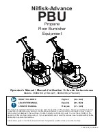 Nilfisk-Advance PBU 56384165 Operator'S Manual preview