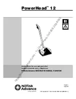 Nilfisk-Advance PowerHead 12 Instructions For Use And Parts List preview