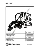 Preview for 1 page of Nilfisk-Advance RS 1300 13300123 Instructions For Use Manual