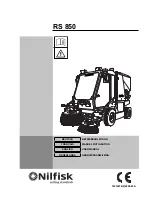 Preview for 1 page of Nilfisk-Advance RS 850 User Manual