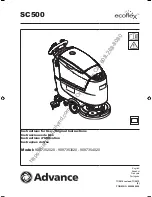 Preview for 1 page of Nilfisk-Advance SC500 9087352020 Instructions For Use Manual