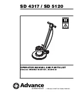 Nilfisk-Advance SD 4317 Operator'S Manual And Parts List preview