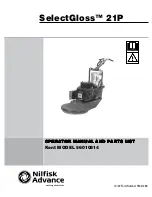 Nilfisk-Advance SelectGloss 21P Operator'S Manual And Parts List предпросмотр