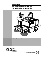 Nilfisk-Advance SR 1100 P/B Manual For Use And Maintenance preview