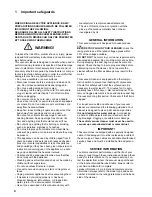 Preview for 4 page of Nilfisk-Advance Supreme 100 Instructions For Use Manual