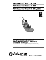 Nilfisk-Advance whirlamatic pro 21H Operator'S Manual предпросмотр