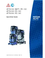 Nilfisk-ALTO ATTIX 30 BATT Quick Start Manual предпросмотр