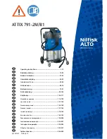 Предварительный просмотр 1 страницы Nilfisk-ALTO ATTIX 791-2M Operating Instructions Manual