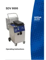 Nilfisk-ALTO SDV 8000 Operating Instructions Manual предпросмотр