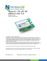 NimbeLink Skywire LTE CAT M1 Installation Manual preview