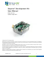 NimbeLink Skywire NL-SWDK User Manual preview