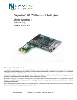 Preview for 1 page of NimbeLink Skywire RL78 User Manual