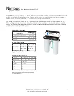 Preview for 3 page of Nimbus Water Systems CS-2 User Manual