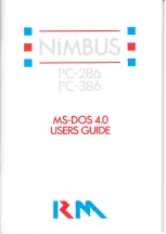 Preview for 1 page of Nimbus Water Systems PC-286 User Manual