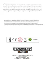 Preview for 15 page of NINCO HEAVYDUTY MACHINES NT10002 User Handbook Manual