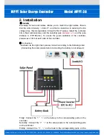 Preview for 4 page of Ningbo Star Solar MPPT-30 Installation And Operation Manual