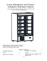 Preview for 1 page of Ningbo F2DH2080-01 Installation & Operation Manual