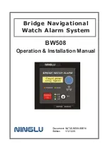 Ninglu BW508 Operation & Installation Manual preview