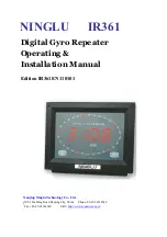 Preview for 1 page of Ninglu IR361 Operating & Installation Manual