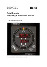 Ninglu IR761 Operating & Installation Manual preview