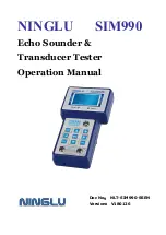 Предварительный просмотр 1 страницы Ninglu SIM990 Operation Manual