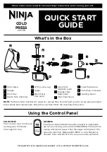 Ninja COLD PRESS JUICER Quick Start Manual preview